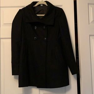 Black wool coat